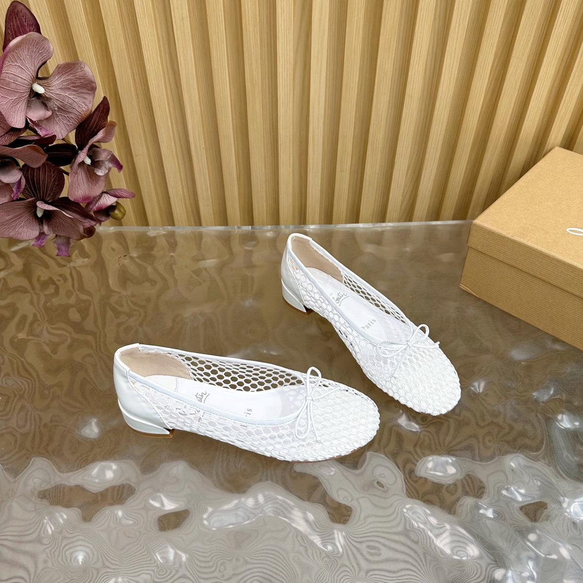 CL 25 Mary Jane Pumps White Mesh 317851