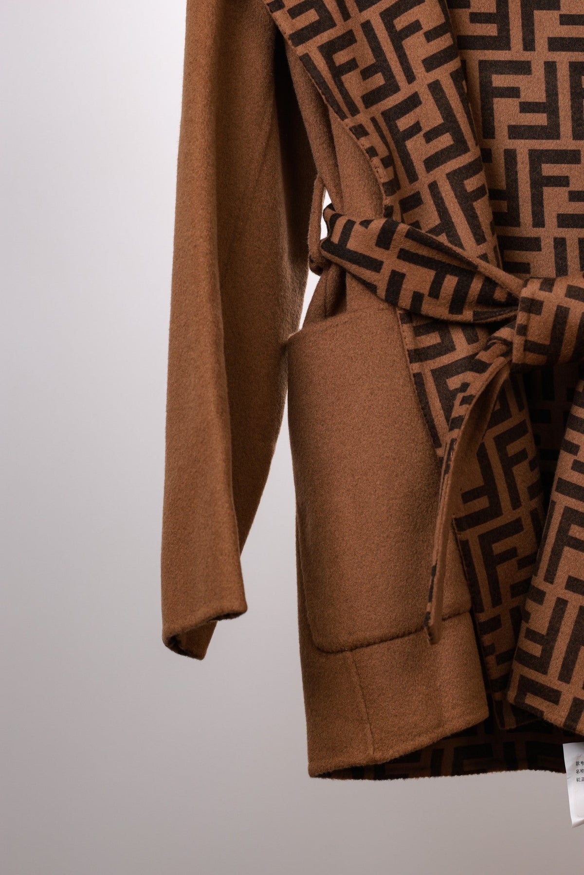 Fendi 25 Jacket Brown Jacquard 0007