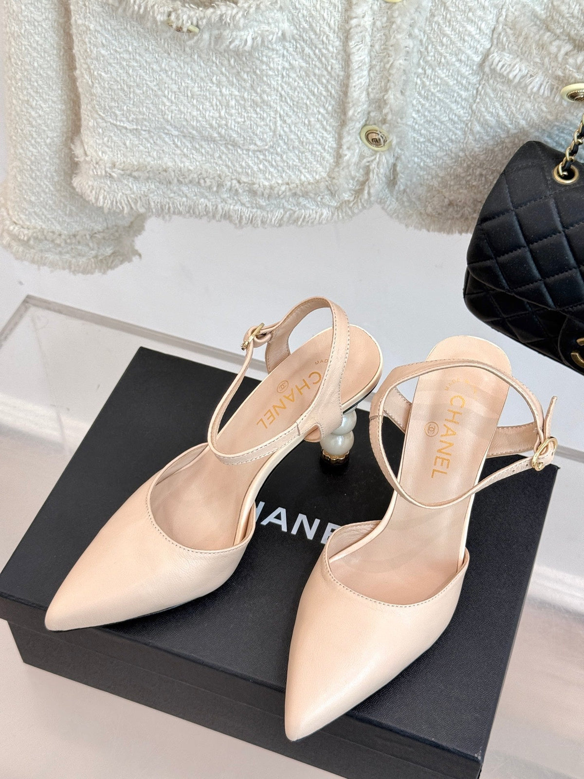 CC 25 Slingback Pink Nude Lambskin 308652