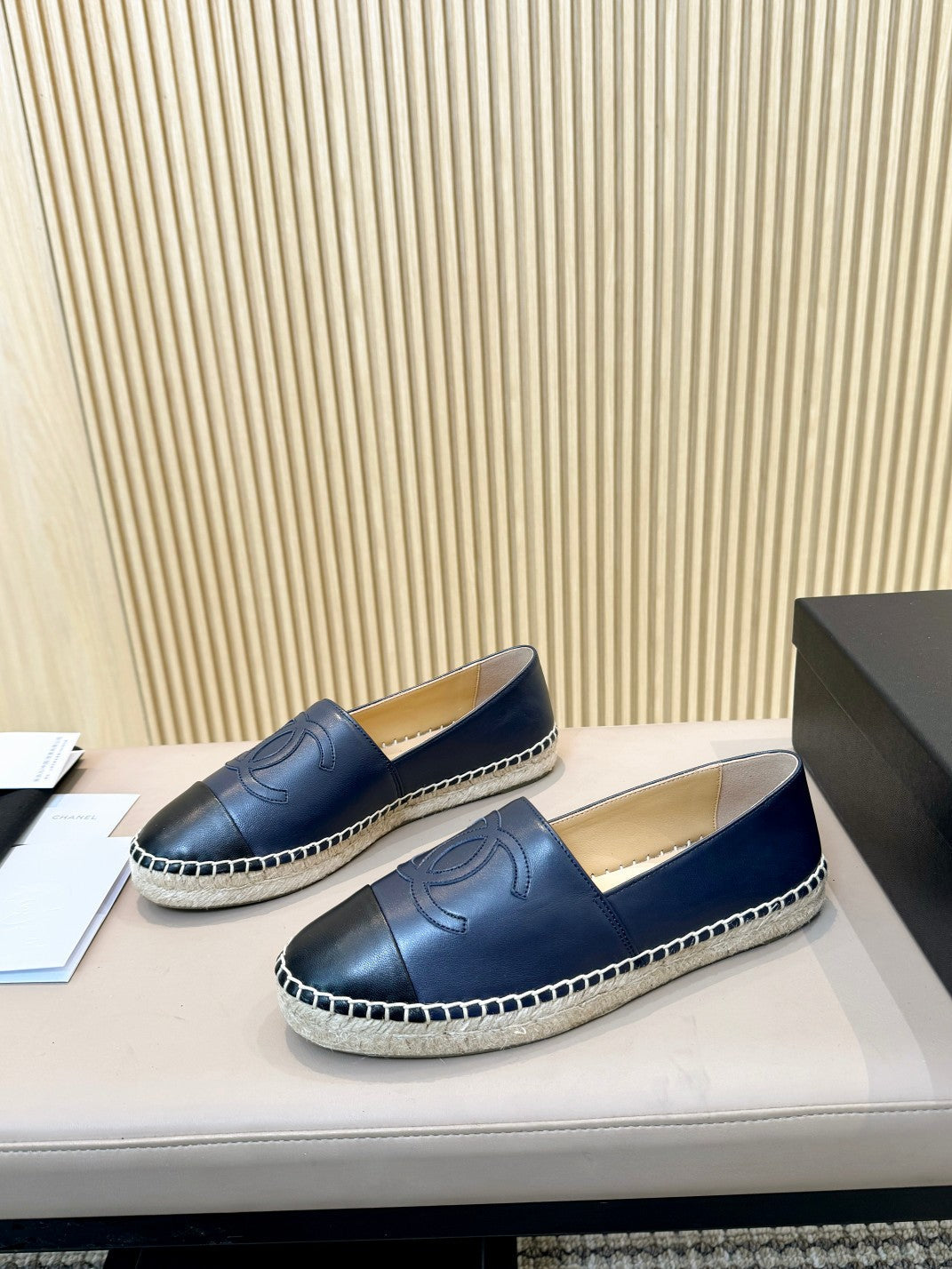 cc espadrilles dark blue black caflskin