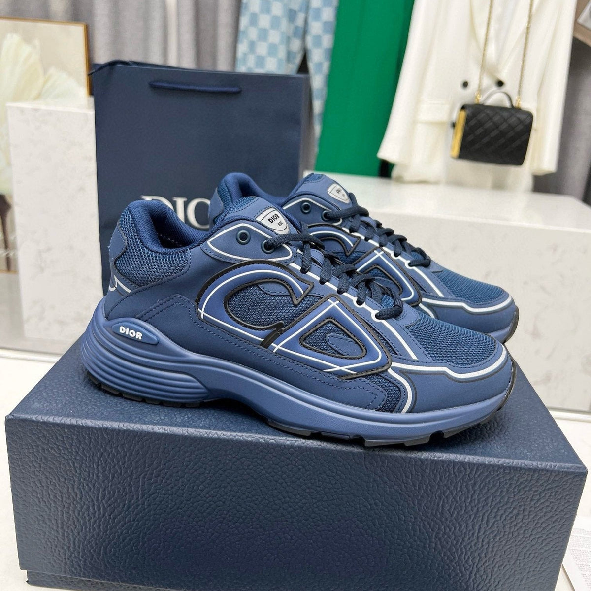 CD B30 SNEAKER AZURE MESH FABRIC