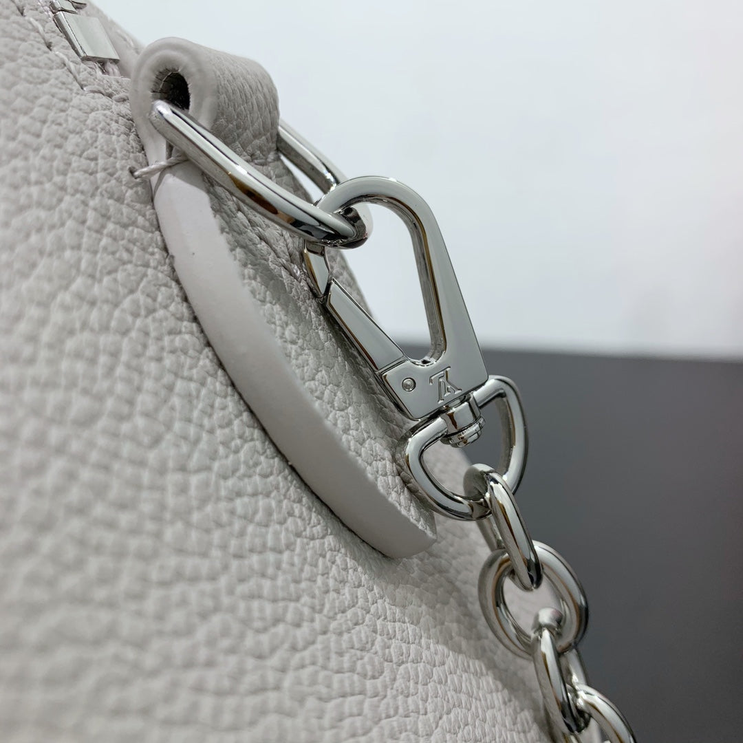 LV Speedy Bandouliere 20 Brume Gray Monogram Empreinte Leather 205495