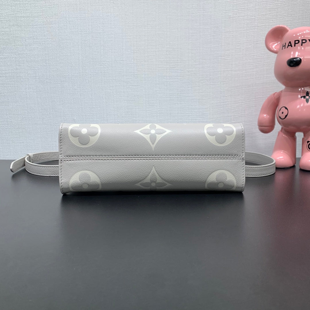 LV OnTheGo East West Gray Monogram Empreinte Leather 205497