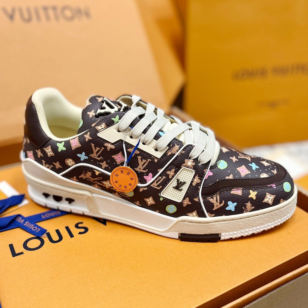 LV Trainer Sneaker Moka Monogram Cowhide