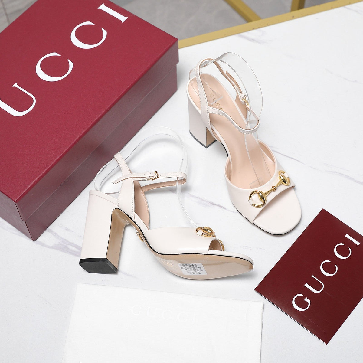 Gucci 2026 High-Heels Sandals 95mm Leather 758676