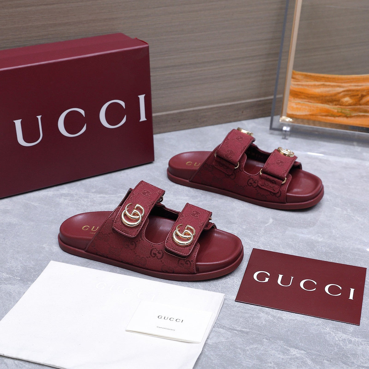 Gucci 2026  Colorway GG Monogram Canvas Slipper 758695