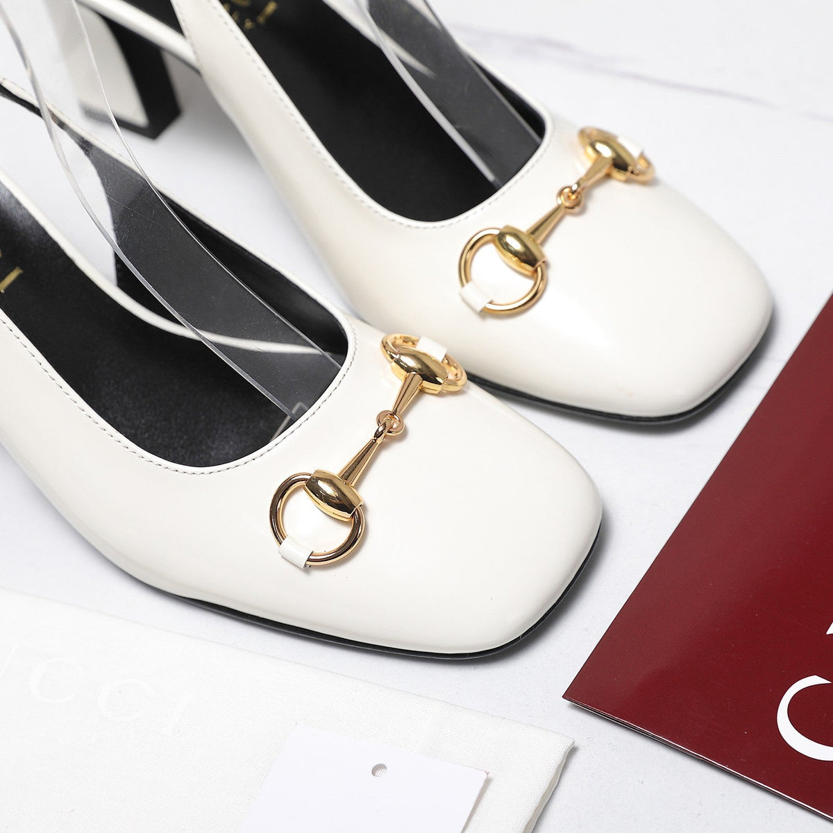 Gucci 2026 Slingback Pumps 75mm Cowhide Leather 758477