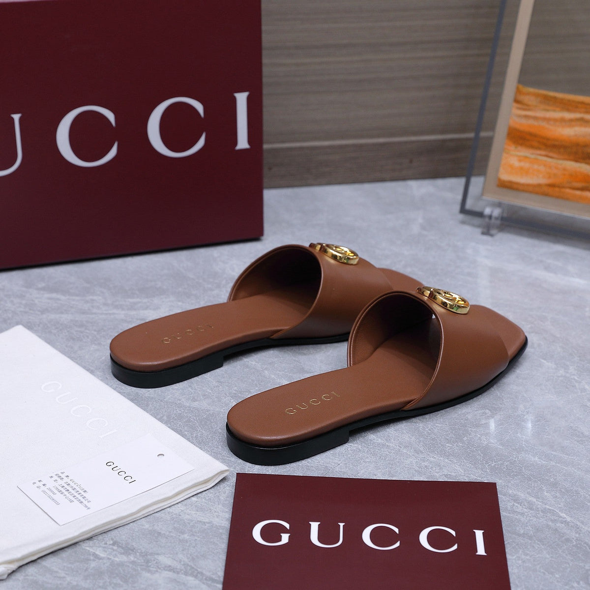 Gucci 2026 Slipper Leather 758565