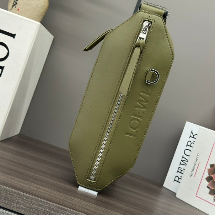 Loewe 2025 Convertible Sling Olive Green Calfskin 274660