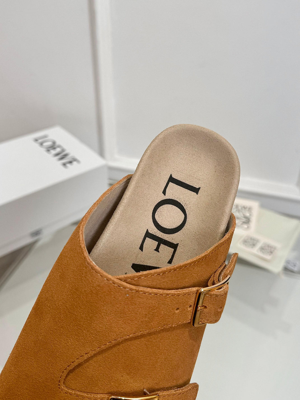 Loewe x Birkenstock Slide Brown Suede 317028