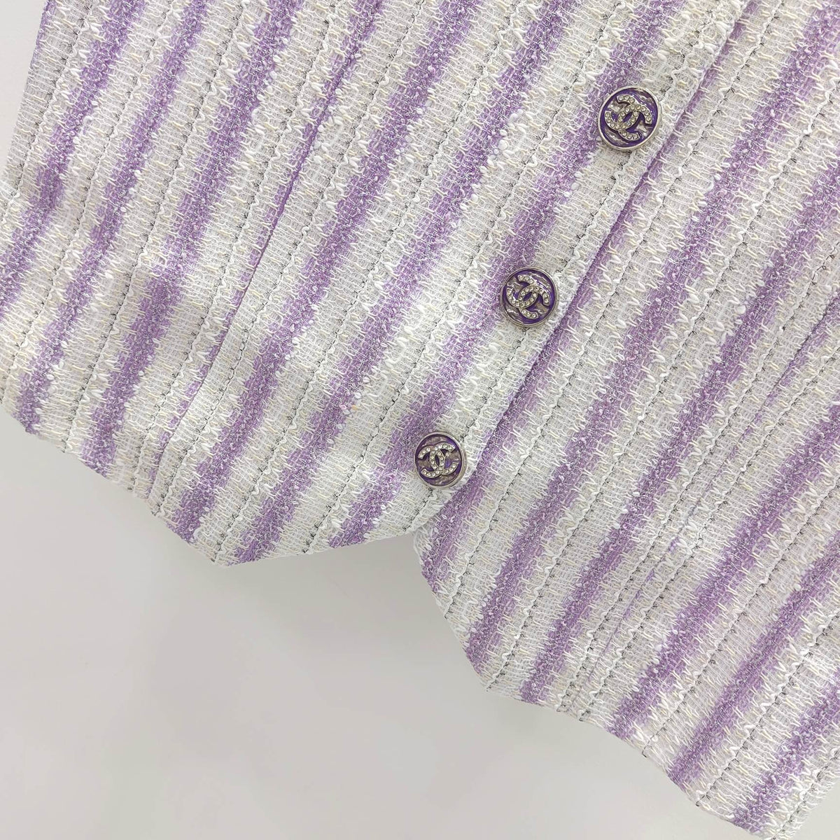 CC Refreshing Vest Purple White Polyester 215765