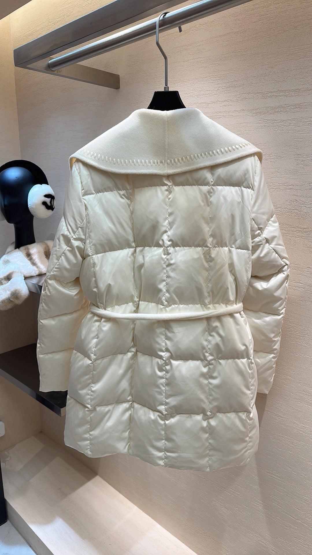 Chanel 2025 Down Jacket Cream Polyester
