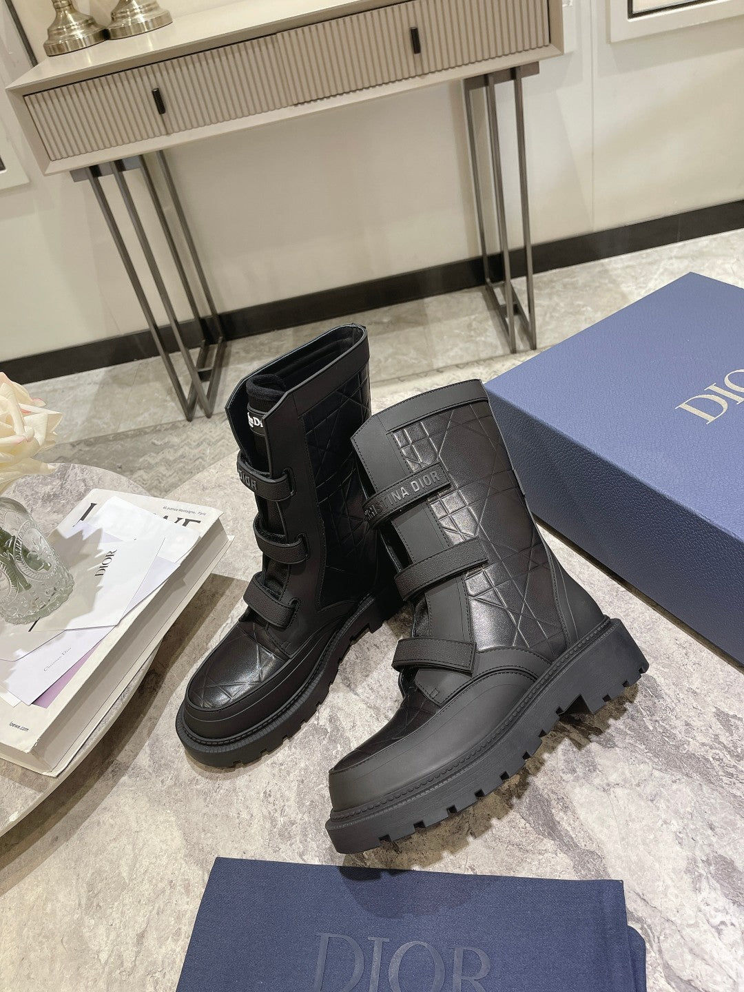CD Dioranger Ankle Boot 45mm Black Calfskin
