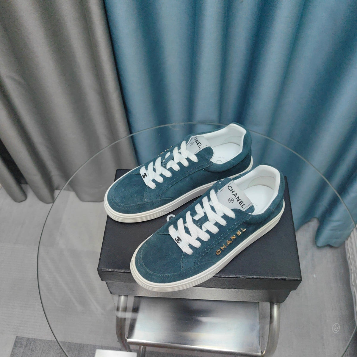 CC Sneaker Aquamarin Suede