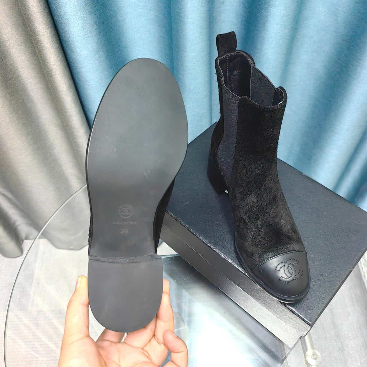 CC Chelsea Ankle Boots Black Suede