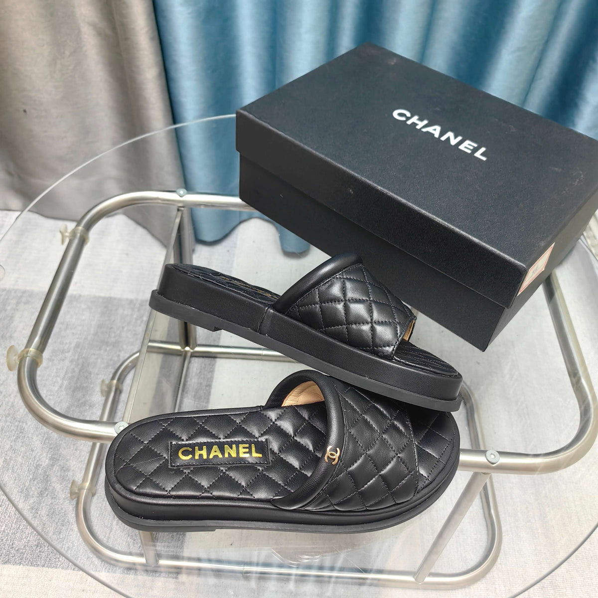 CC 25 Mule Quilted Calfskin