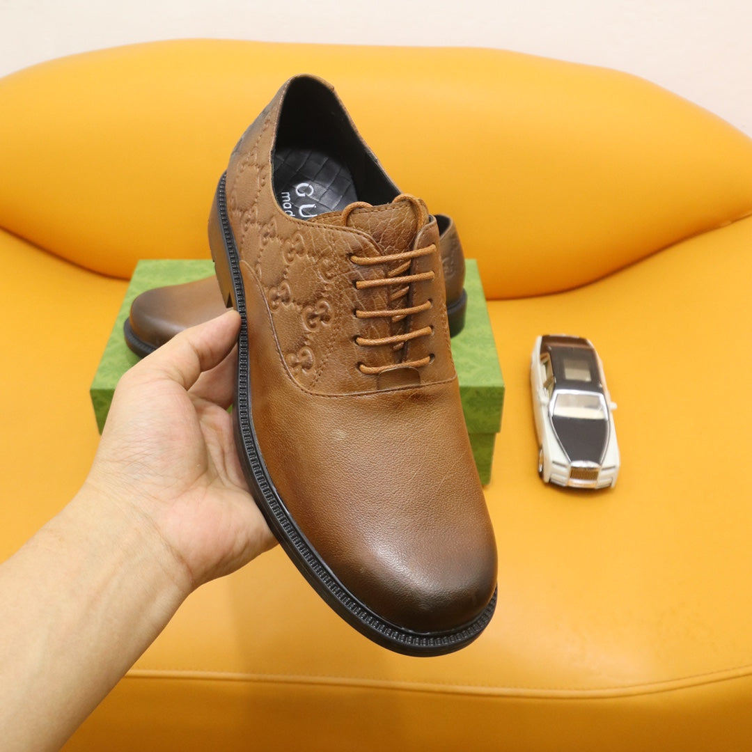 GG Men's Oxford Shoe Brown Cowhide 528260