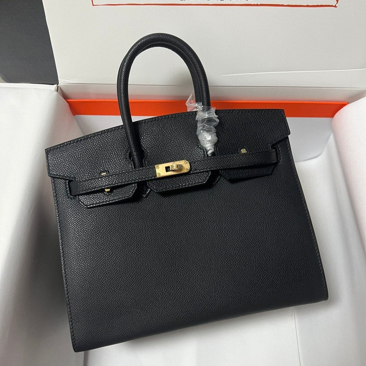HM BIRKIN SELLIER BLACK EPSOM LEATHER GOLD HARDWARE
