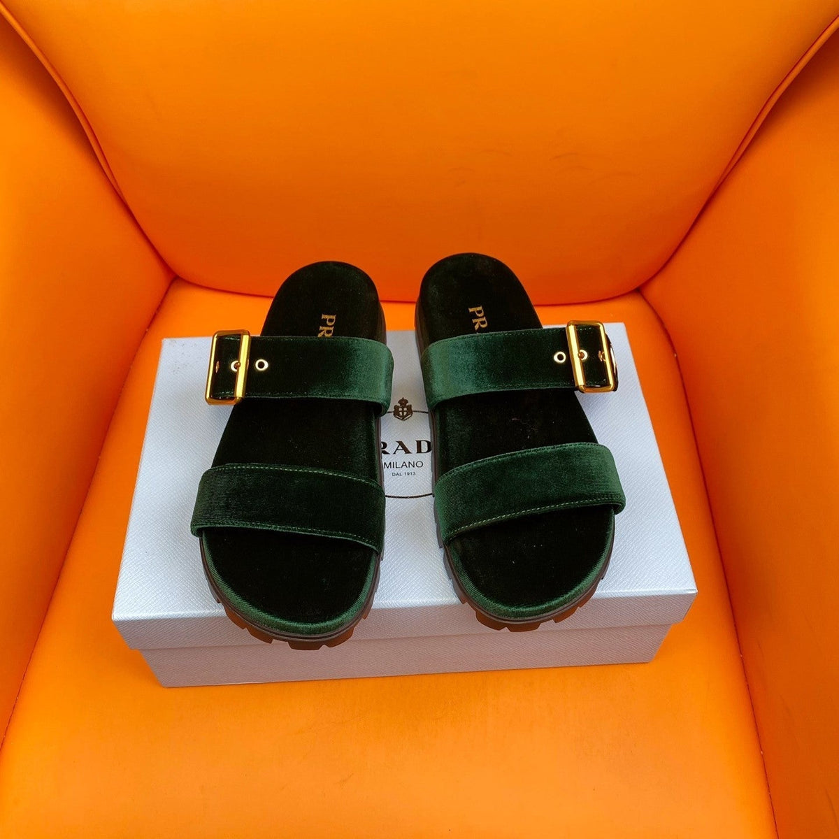 Pra Slides 10 Velvet Laurel Green