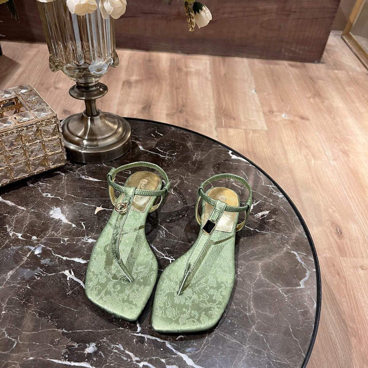 LP MINDIL SANDAL ROBIN 'S EGG SILK