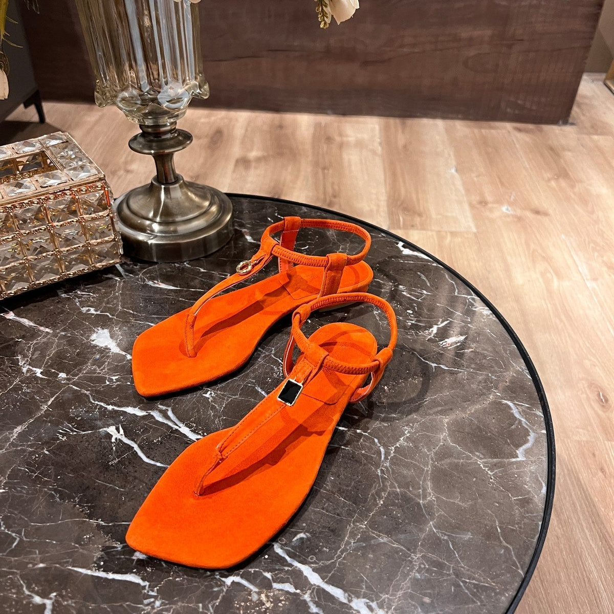 LP MINDIL SANDAL ORANGE SUEDE