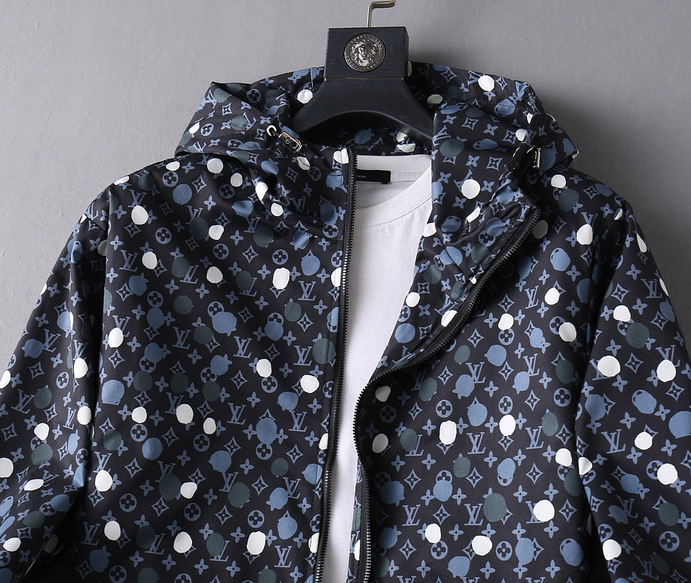 LV BLACK MONOGRAM HOODED JACKET 238997