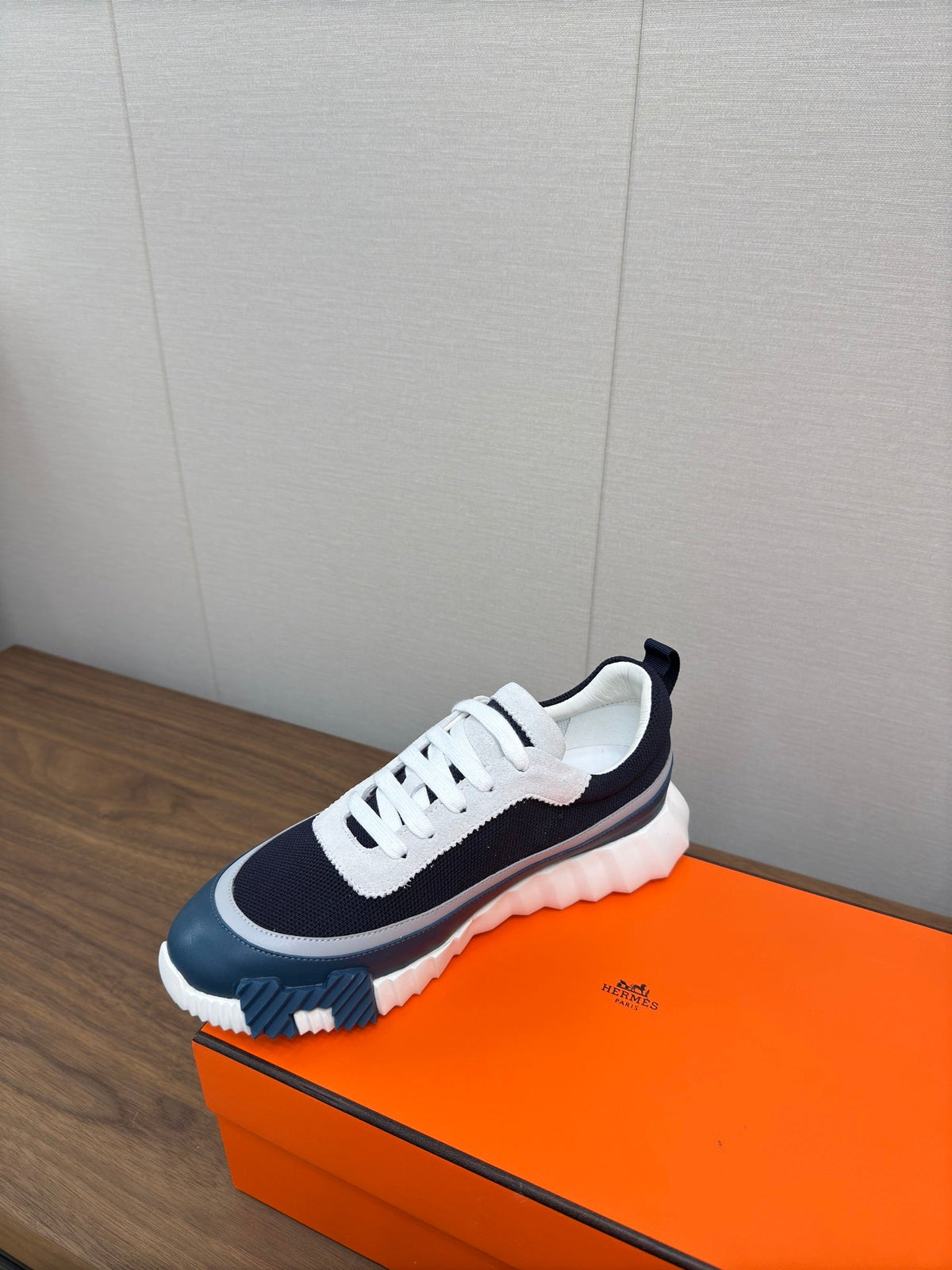 HM Bouncing Sneaker Black Mix Blue Green Fabric 213520