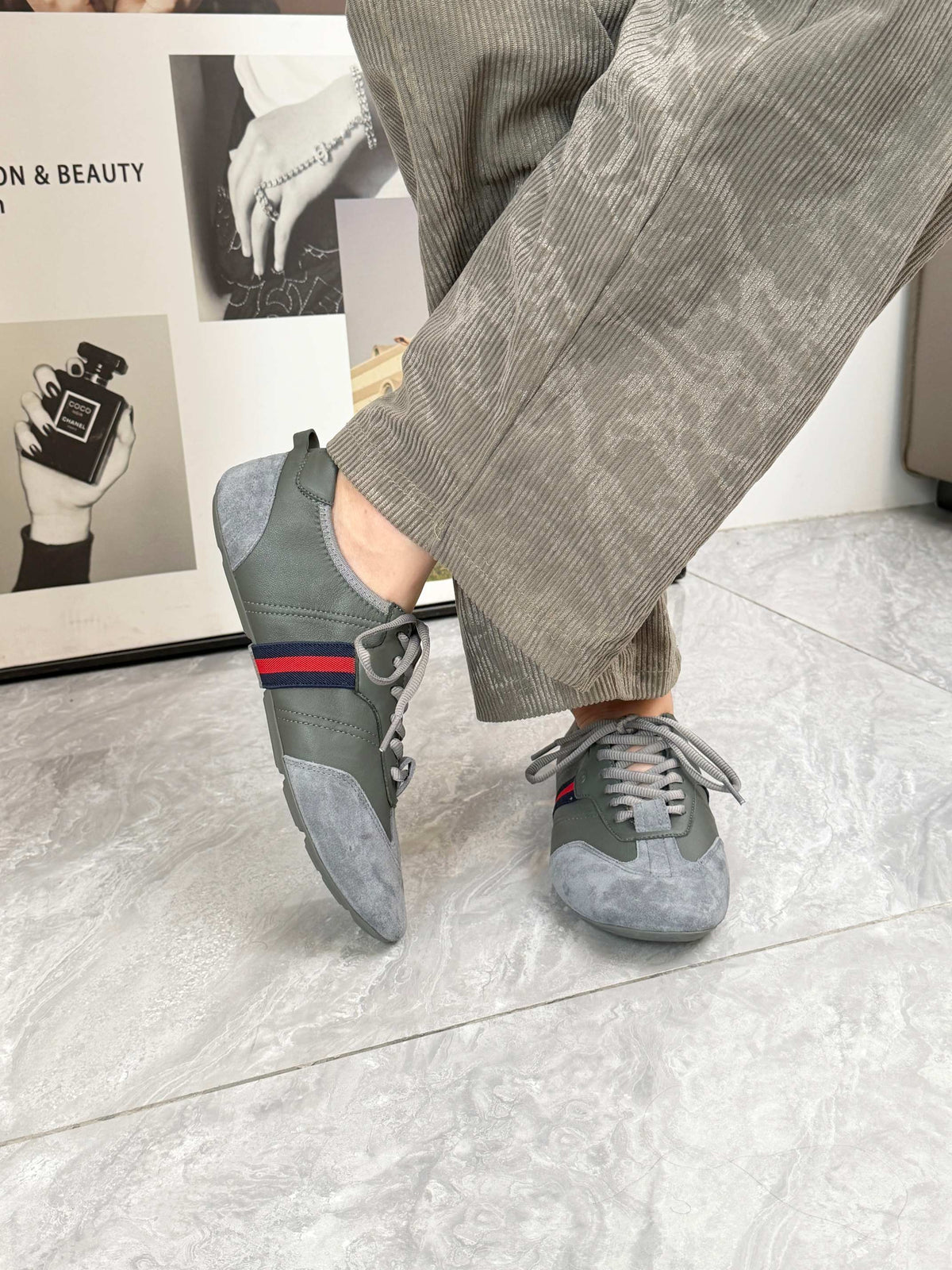 Gucci 2026 Flex Sneaker Suede Leather 938331