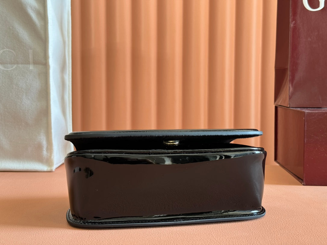Gucci Blondie Bag Black Patent Leather
