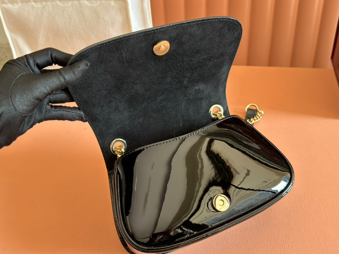 Gucci Blondie Bag Black Patent Leather