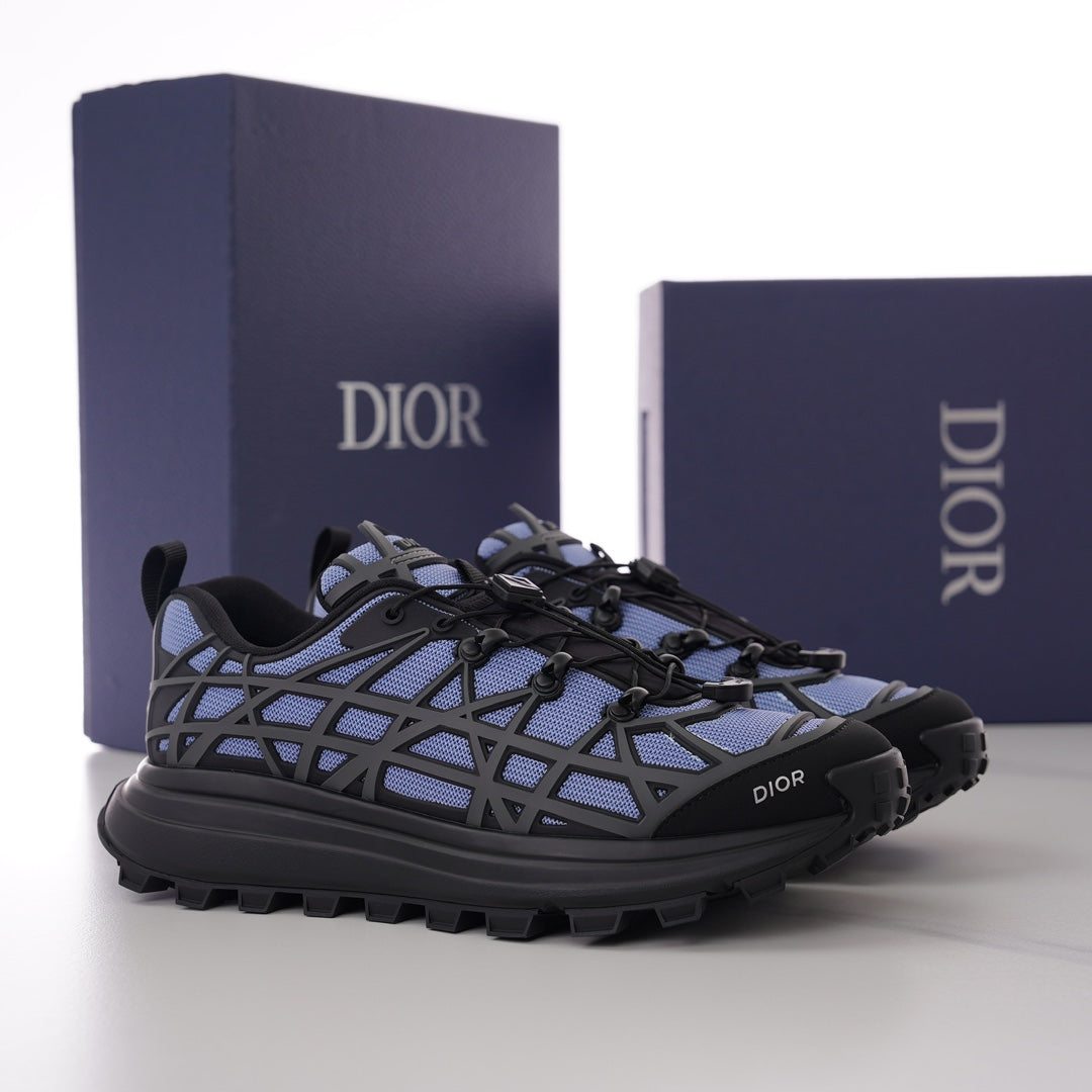 CD B31 SNEAKER BLACK AND PURPLE MESH FABRIC