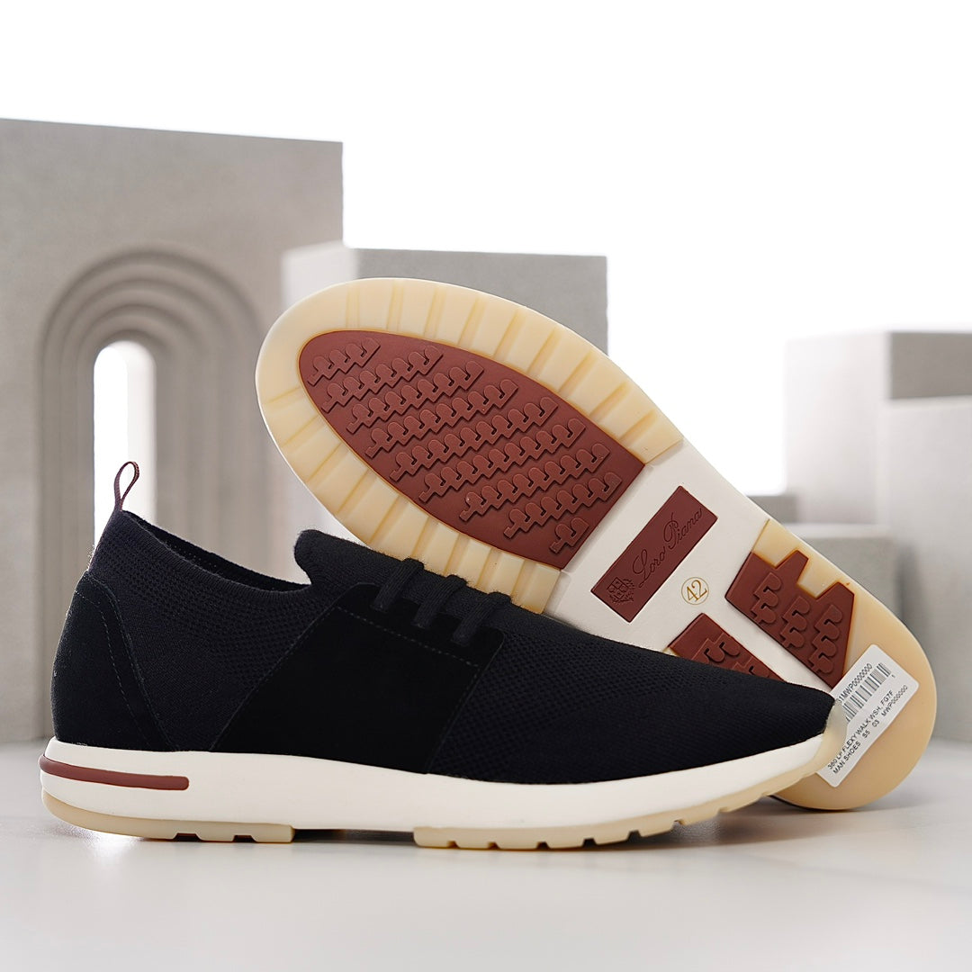 LP 360 TEXTILE FLEXY WALK SNEAKER BLACK WOOL