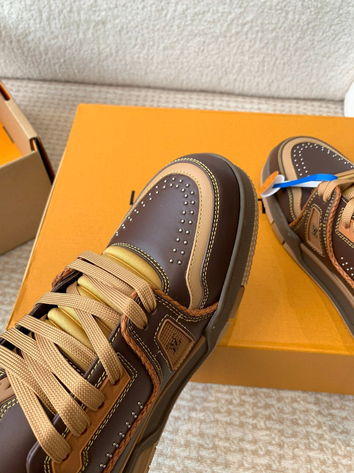 LV Trainer Sneaker Dark Brown Cowhide