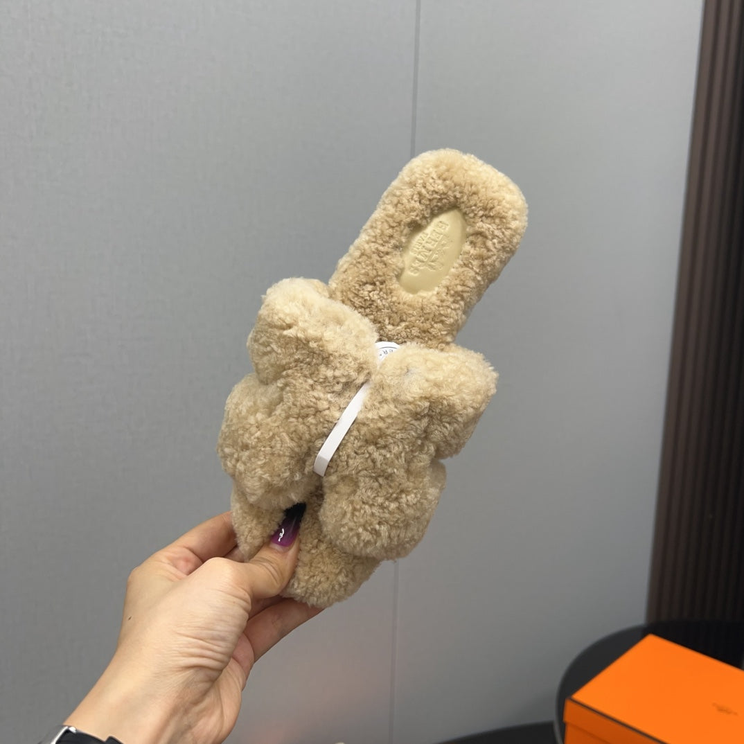HM Oran Sandal Beige Wool 952318