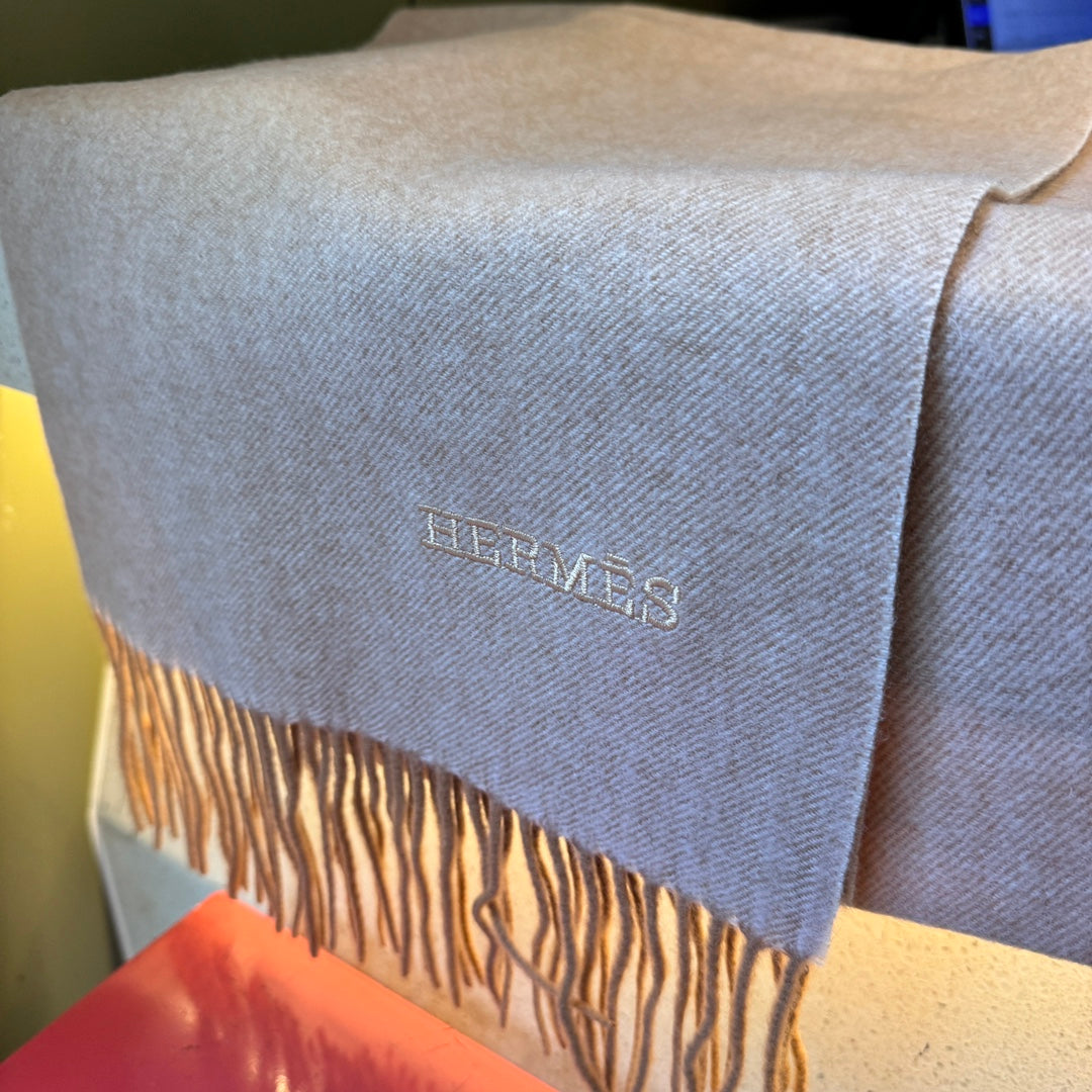 Scarf 190 CM Pastel Pink Wool Cashmere