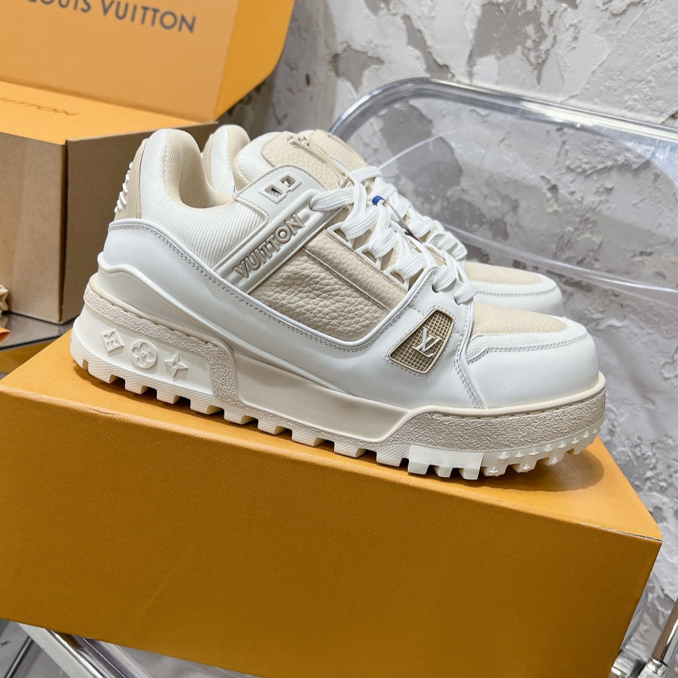 LV Sneaker LV Trainer Cream mix White Cowhide 221022