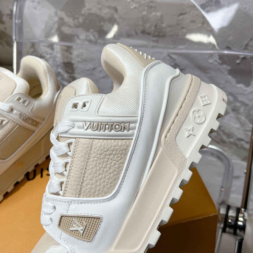 LV Sneaker LV Trainer Cream mix White Cowhide 221022