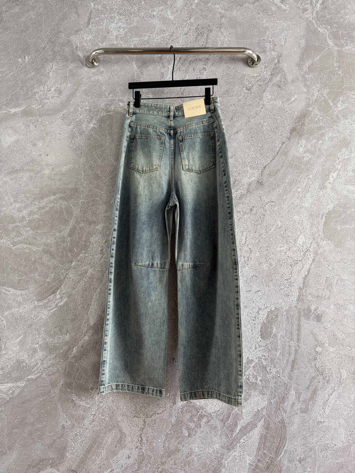 Loewe Waist-burnt  Jeans Blue Cotton