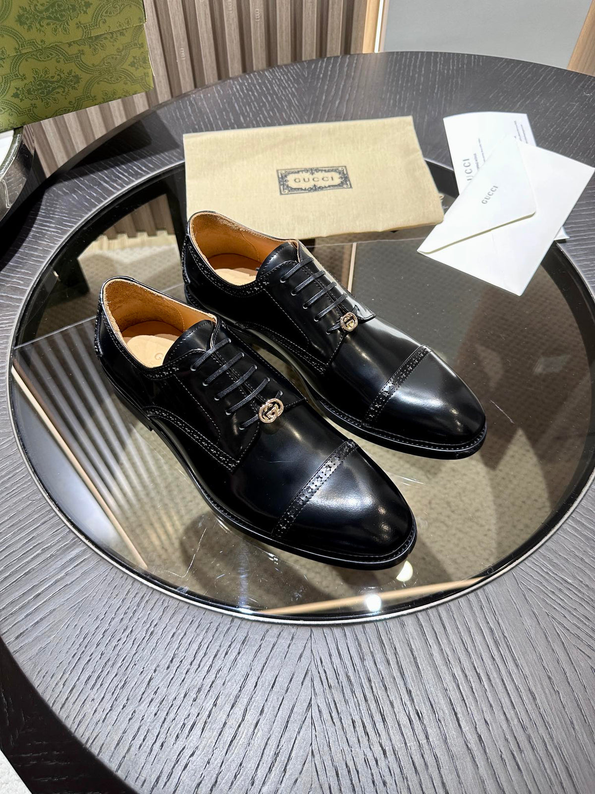 GG Men's Jordaan Shoe Black Patent Leather 527837