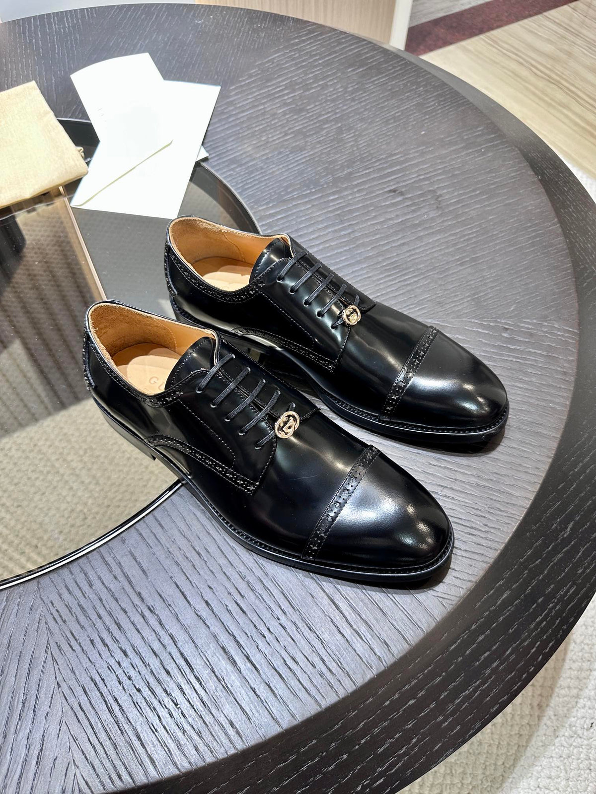 GG Men's Jordaan Shoe Black Patent Leather 527837