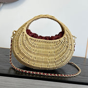 Chanel 2026 Structured Basket Bag Beige Wicker Leather