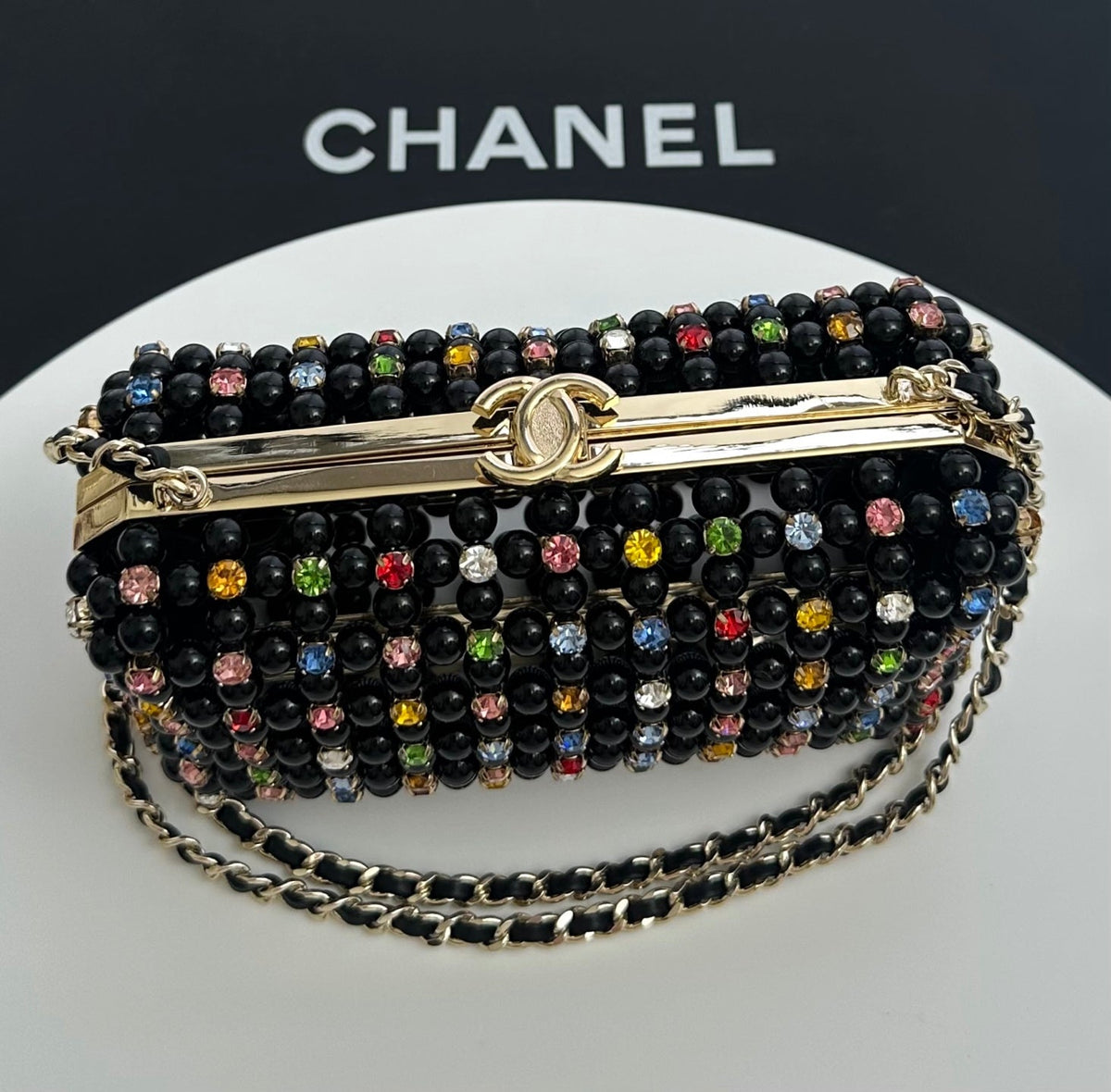 Chanel 2026 Cruise 23 Glass Pearls Evening Bag