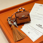 Hermes Brown Kelly Bag Charm