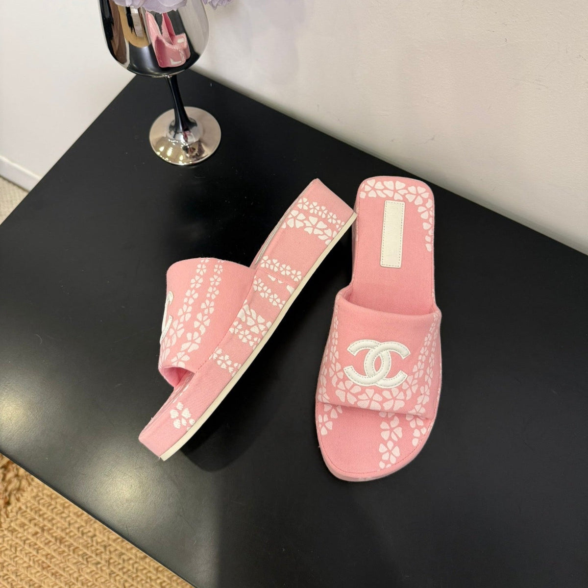 CC 25 Flower Slippers Pink Fabric 330770