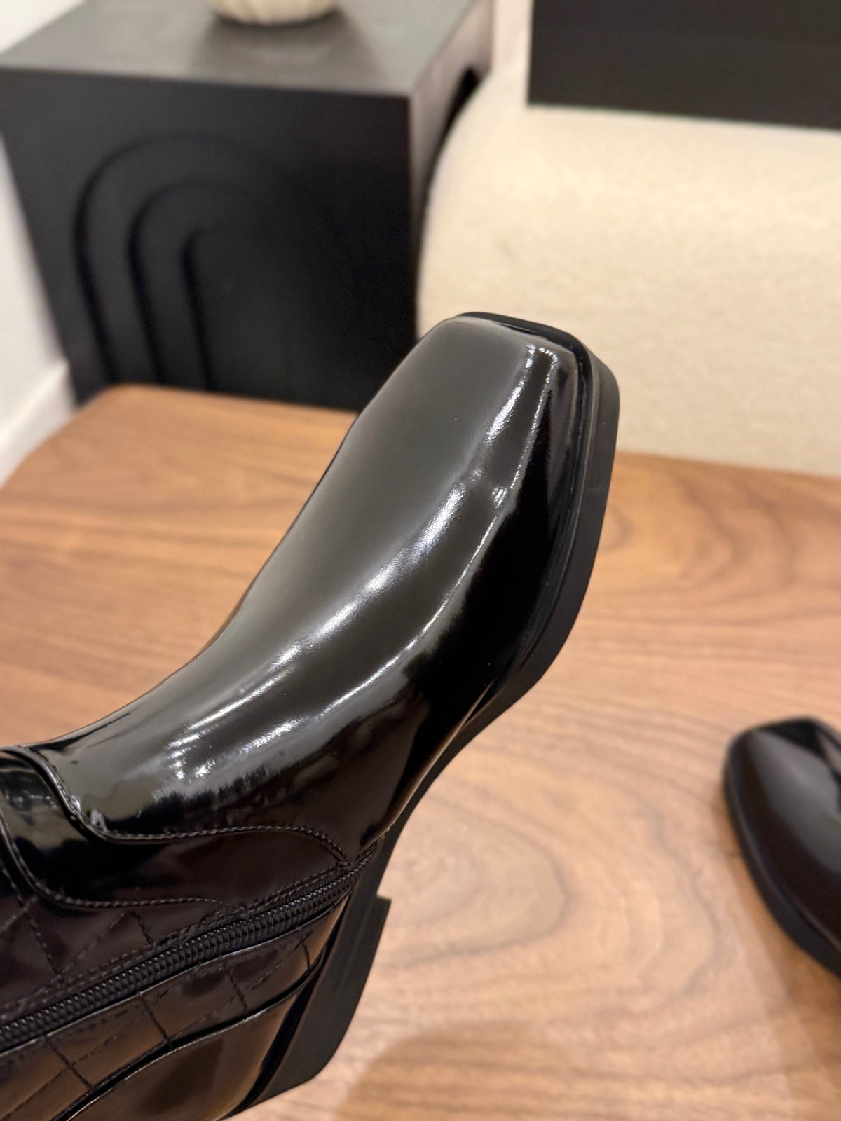Chanel 2026 Quilted Boots Black Leather 173403