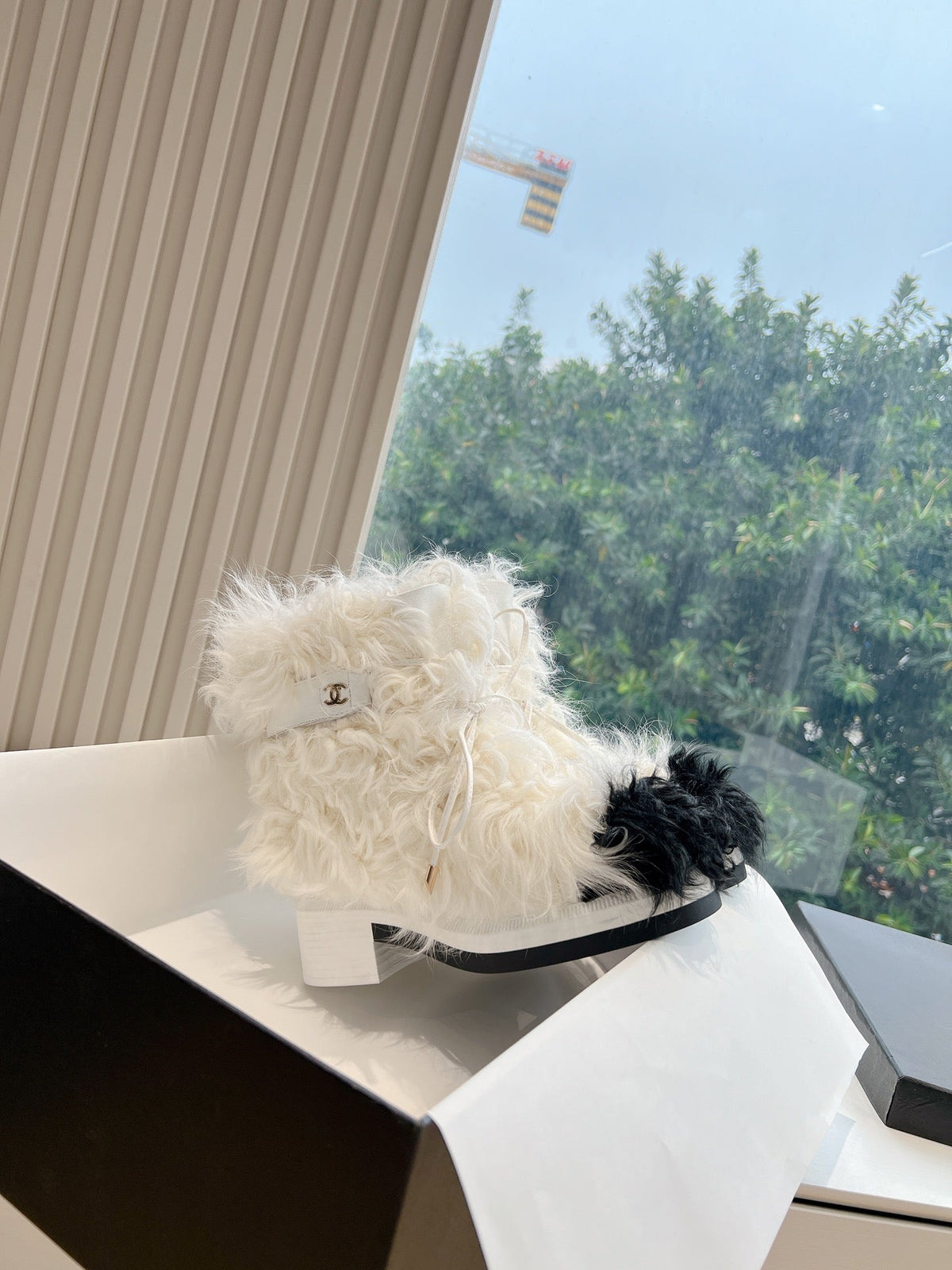 Chanel 2026 Combat Boots 50mm Wool 197161