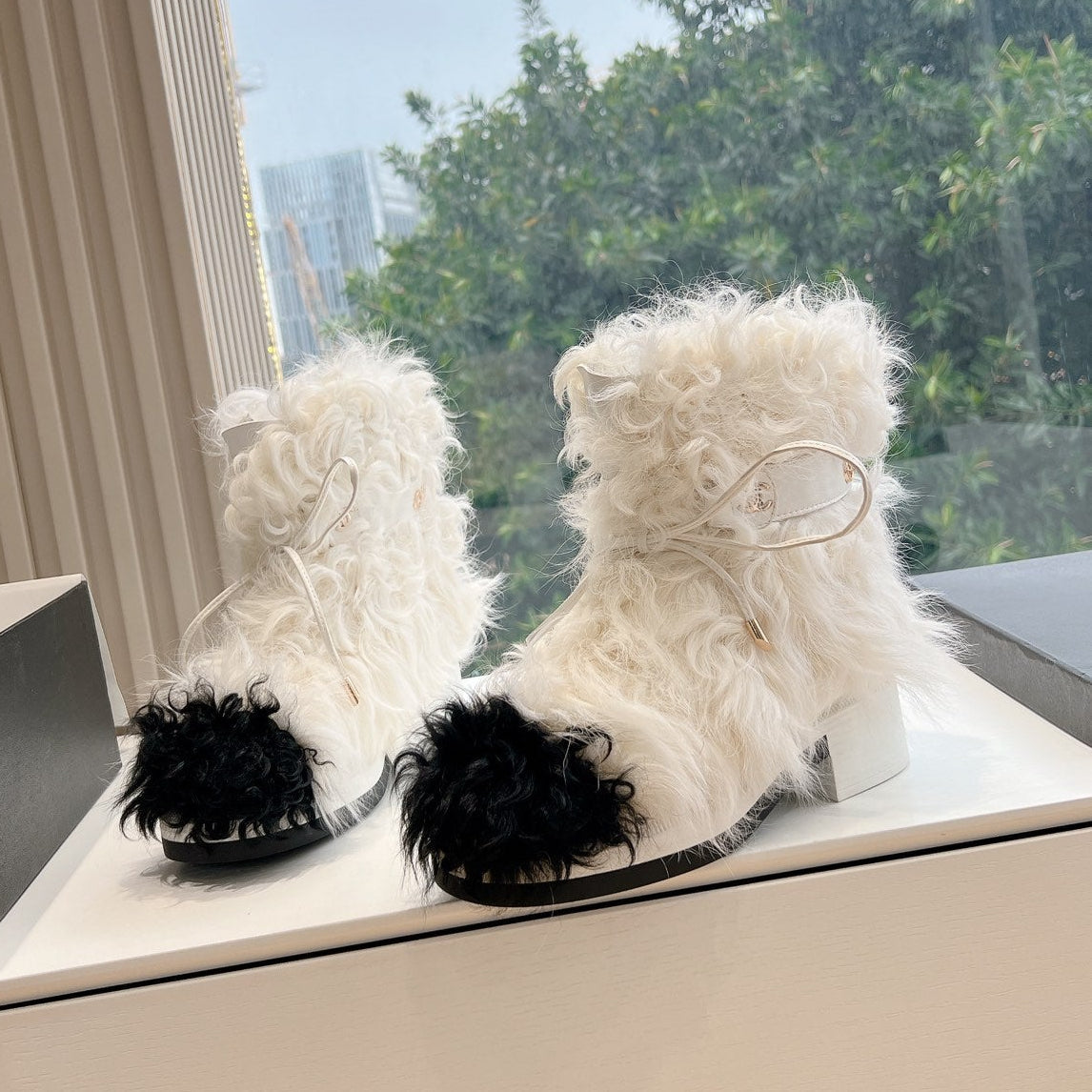 Chanel 2026 Combat Boots 50mm Wool 197161