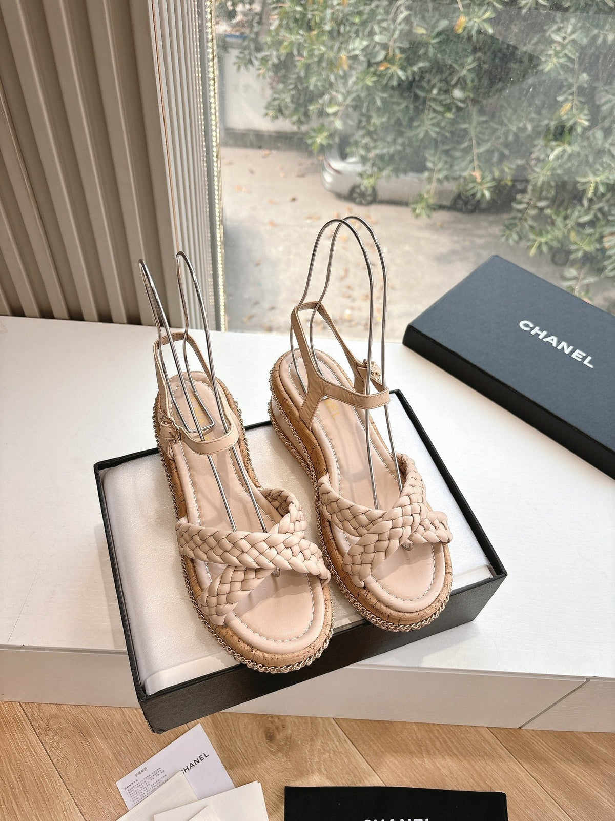 CC Mules Sandals Pink Nude 6cm Lambskin 202887