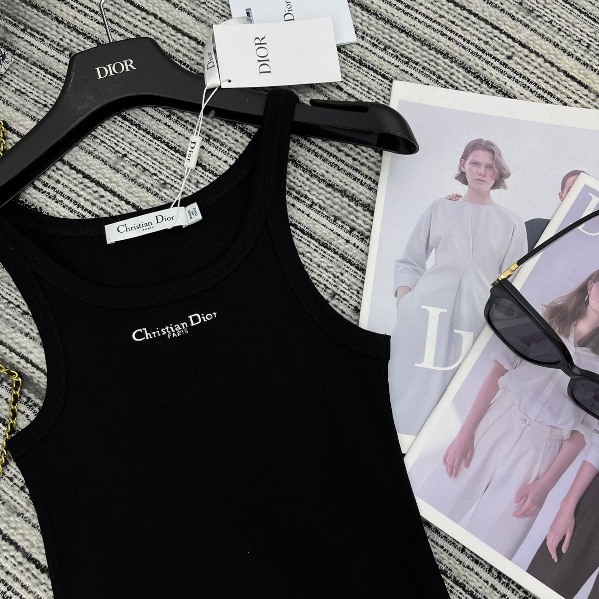 Dior 25C Tank Top Black 228436