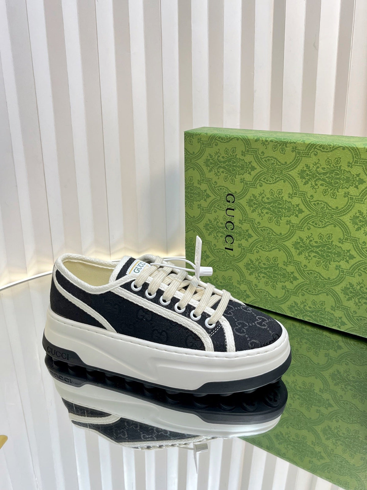 GG Women's GG sneaker Black Monogram Fabric 234269